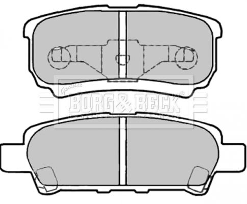 BORG & BECK Комплект тормозных колодок, дисковый тормоз BBP2003
